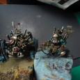 Orks en vue ! On grossit les rangs de la petite Waaagh. De la peinture de métaux, de peau bleu et de rouille pour ce samedi. J’ai convertit la Mécarachnide Nécron, je […]